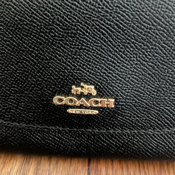 Coach Black leather envelope wallet - Picture 2 of 11